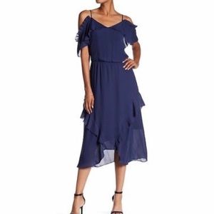 Cold Shoulder Ruffle Dress